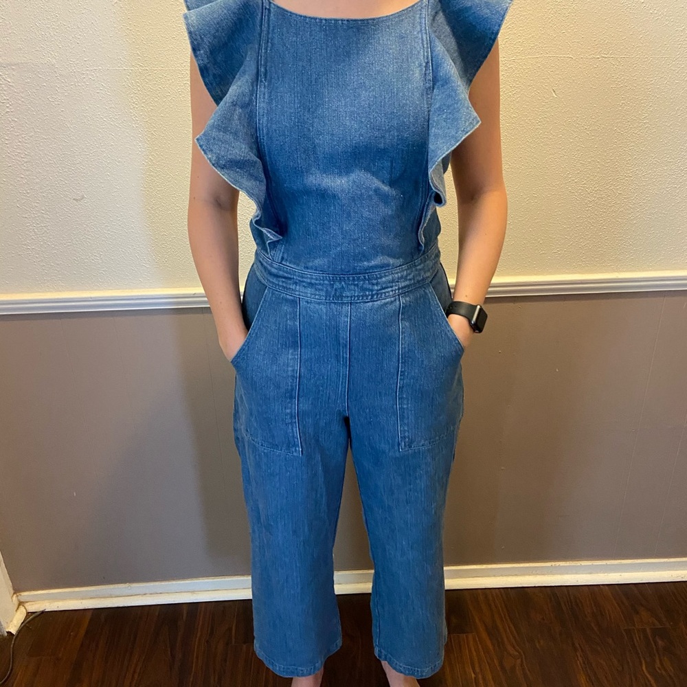 Denim overalls